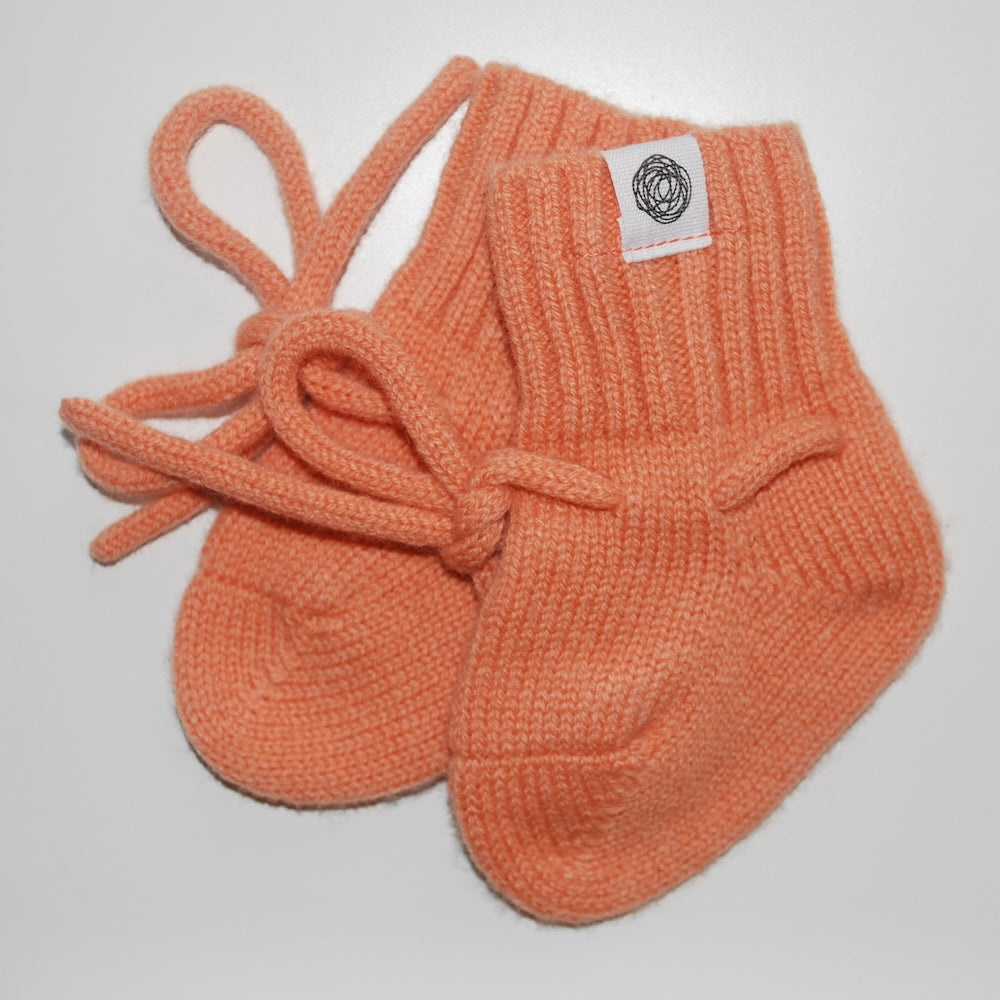 Lille Barn - Baby / Nyfödd socka - Peach Fuzz