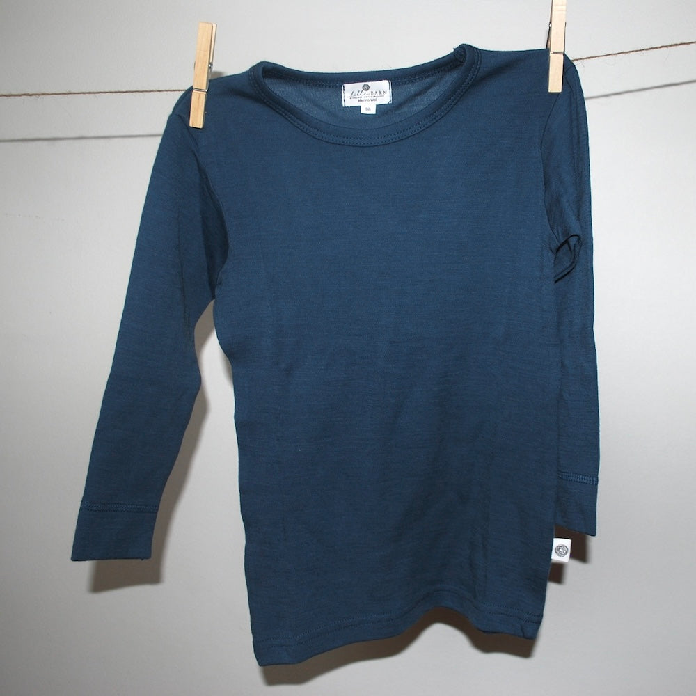Lille Barn merinoull tröja - Orion Blue
