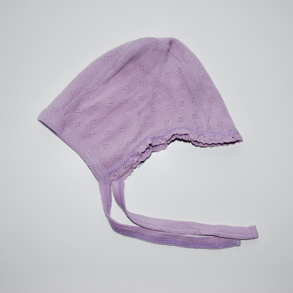 Lille Barn Baby pointelle mössa - Lavender Frost