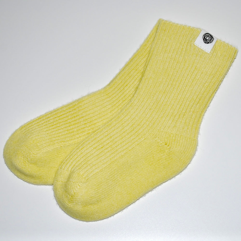 Lille Barn stickad socka - Lemonade
