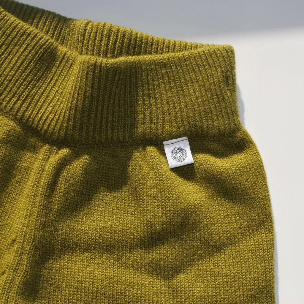 Lille Barn merino stickad byxa - Pickle