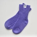 Lille Barn stickad socka - Violet