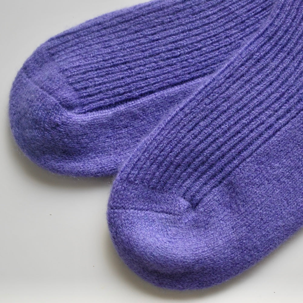 Lille Barn stickad socka - Violet